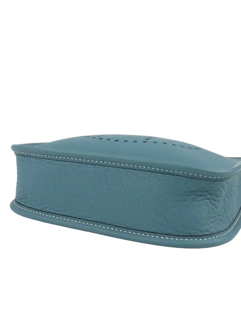 Hermes Evelyne TPM New Blue Jean Silver Taurillon Shoulder Bag